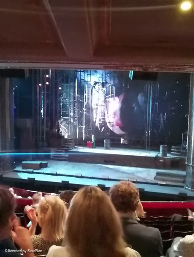 Theatre Royal Drury Lane Royal Circle J15 view from seat photo