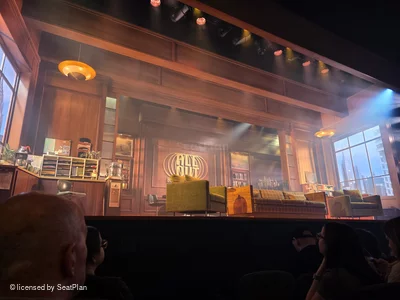 Nederlander Theatre Orchestra B1 view from seat photo