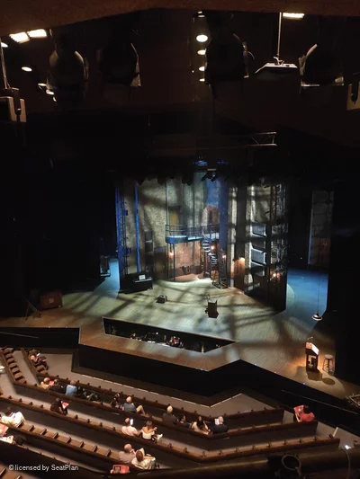 Barbican Theatre Upper Circle A18 view from seat photo