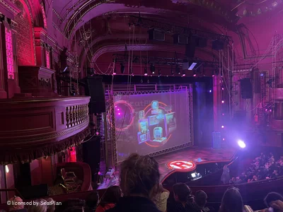 Dominion Theatre Circle E50 view from seat photo