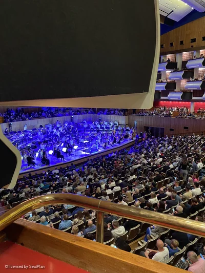 Royal Festival Hall Blue Side Boxes Box 33 4 view from seat photo