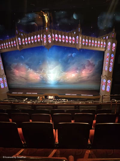 Prince of Wales Theatre Circle E18 view from seat photo