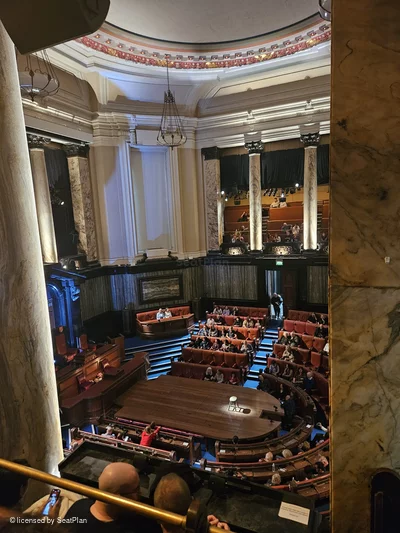 London County Hall South Gallery C15 view from seat photo