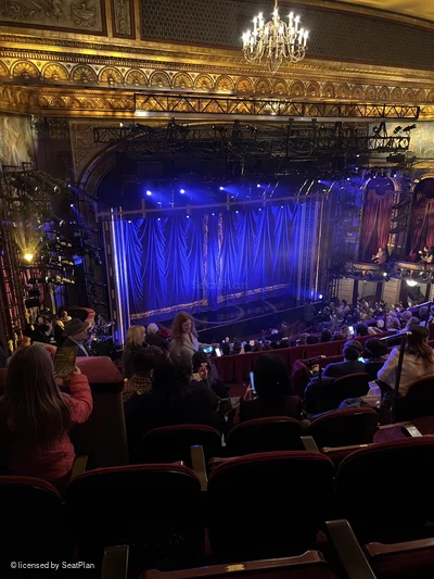 Lena Horne Theatre Rear Mezzanine K13 view from seat photo