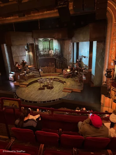 Walter Kerr Theatre Mezzanine D6 view from seat photo