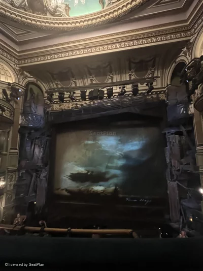 Sondheim Theatre Dress Circle B12 view from seat photo