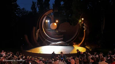Regent's Park Open Air Theatre Upper Centre K27 view from seat photo