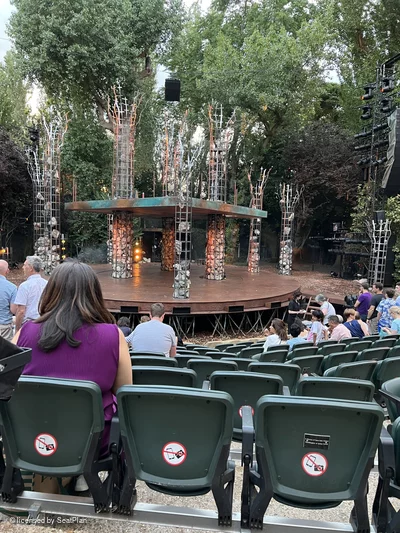 Regent's Park Open Air Theatre Upper Centre J31 view from seat photo