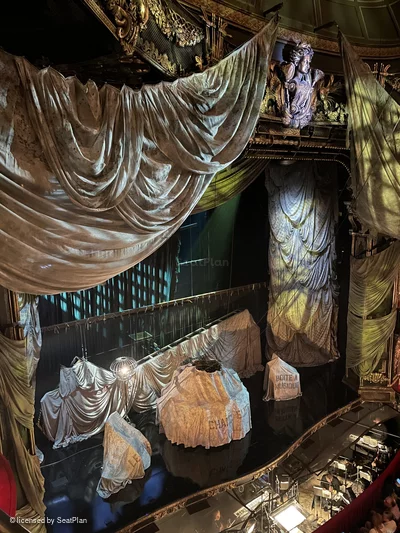 His Majesty's Theatre Grand Circle A35 view from seat photo