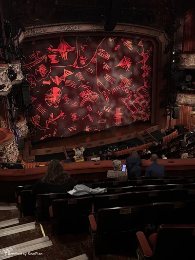 Lyceum Theatre Royal Circle H49 view from seat photo