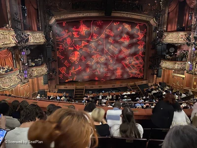 Lyceum Theatre Royal Circle E34 view from seat photo