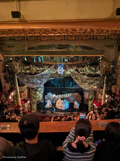His Majesty's Theatre Balcony C15 view from seat photo