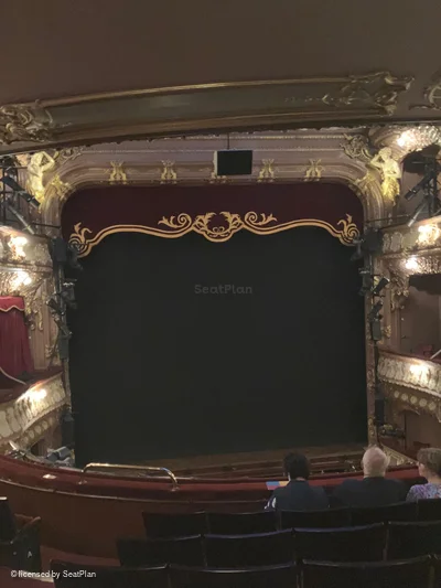 Apollo Theatre Dress Circle F20 view from seat photo