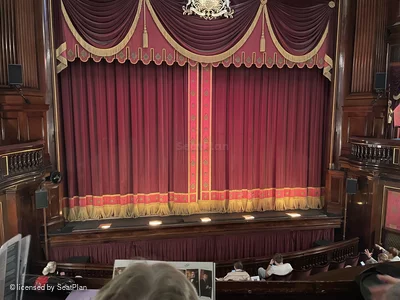 St Martin's Theatre Dress Circle B9 view from seat photo