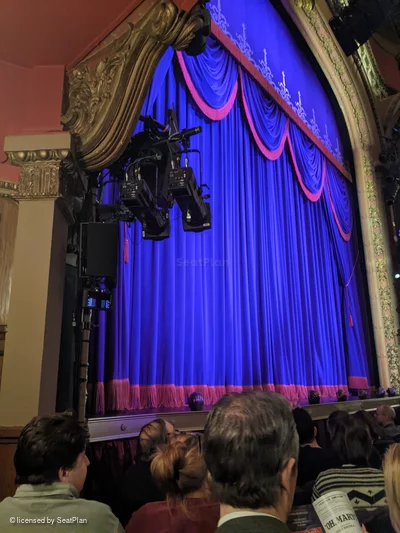 Lyceum Theatre Orchestra E13 view from seat photo