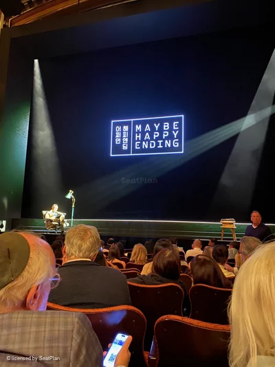 Belasco Theatre Orchestra K112 view from seat photo
