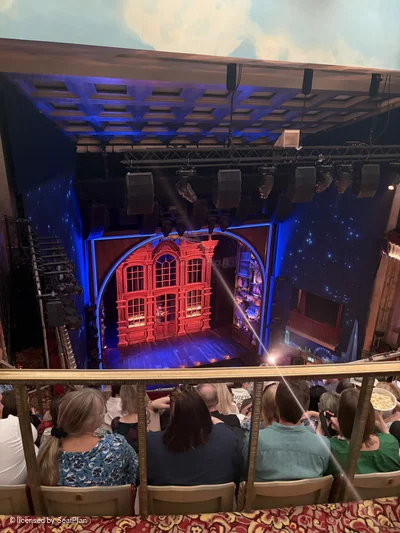 Savoy Theatre Upper Circle F28 view from seat photo