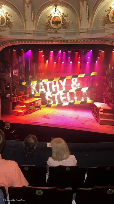 Ambassadors Theatre Circle D6 view from seat photo