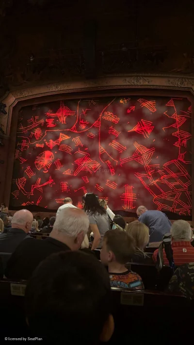 Lyceum Theatre Stalls P16 view from seat photo