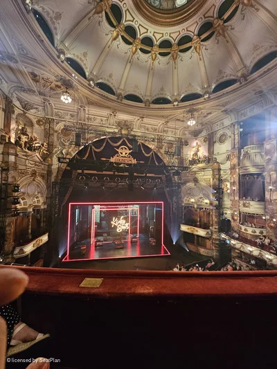 London Coliseum Upper Circle B35 view from seat photo