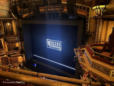 Belasco Theatre Balcony A16 view from seat photo
