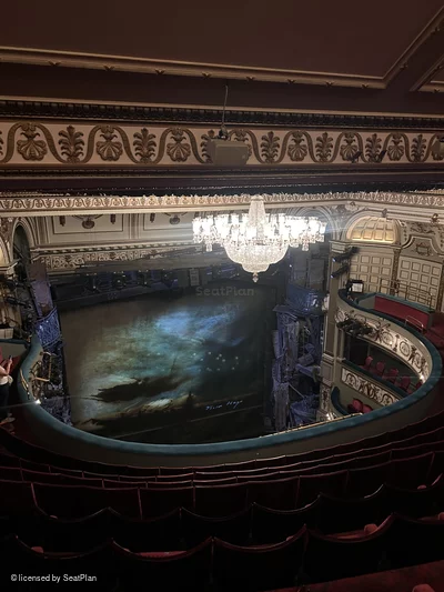 Sondheim Theatre Grand Circle J24 view from seat photo