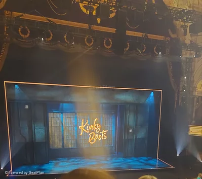 London Coliseum Dress Circle D42 view from seat photo