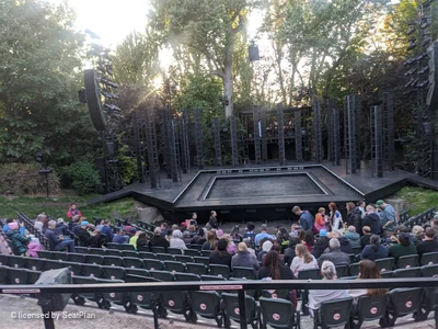 Regent's Park Open Air Theatre Upper Centre L36 view from seat photo