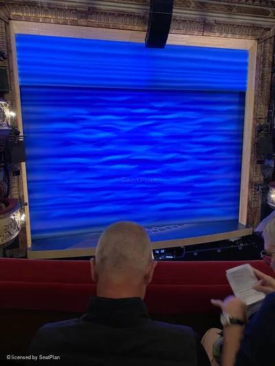 Novello Theatre Dress Circle B20 view from seat photo