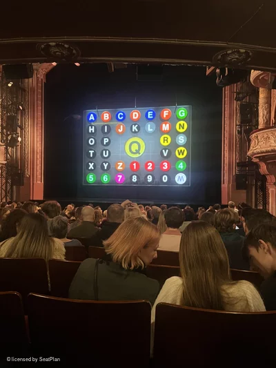 Shaftesbury Theatre Stalls S12 view from seat photo