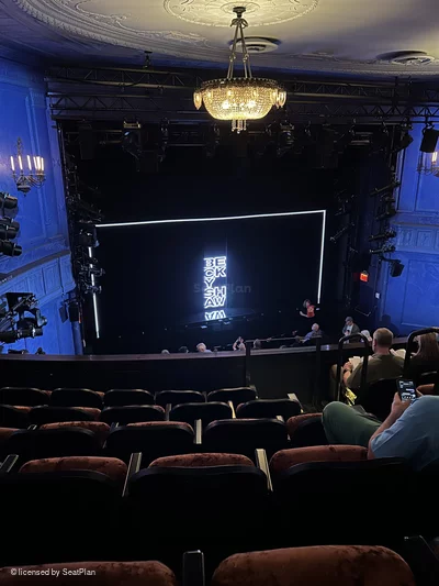 Hayes Theater Mezzanine F5 view from seat photo