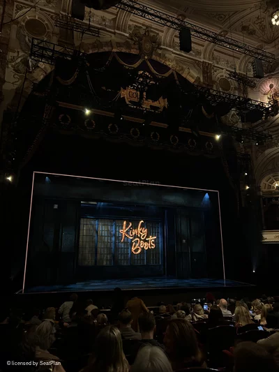 London Coliseum Stalls N28 view from seat photo