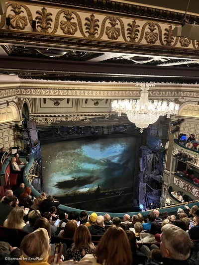 Sondheim Theatre Grand Circle H26 view from seat photo