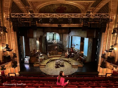 Walter Kerr Theatre Mezzanine H108 view from seat photo