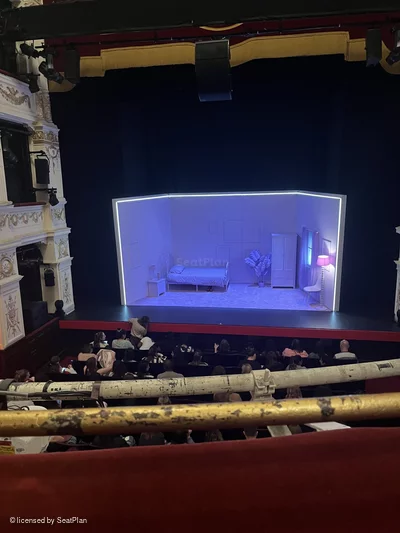Garrick Theatre Dress Circle A11 view from seat photo