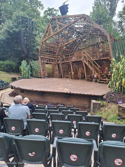 Regent's Park Open Air Theatre Lower Left H4 view from seat photo