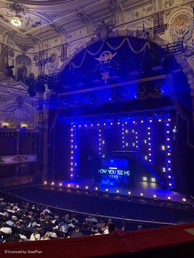 London Coliseum Dress Circle B15 view from seat photo