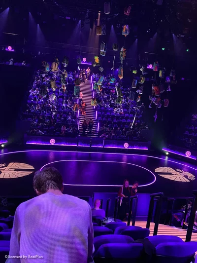 Troubadour Canary Wharf Theatre District 9 H22 view from seat photo