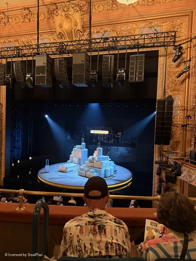 Longacre Theatre Mezzanine C1 view from seat photo