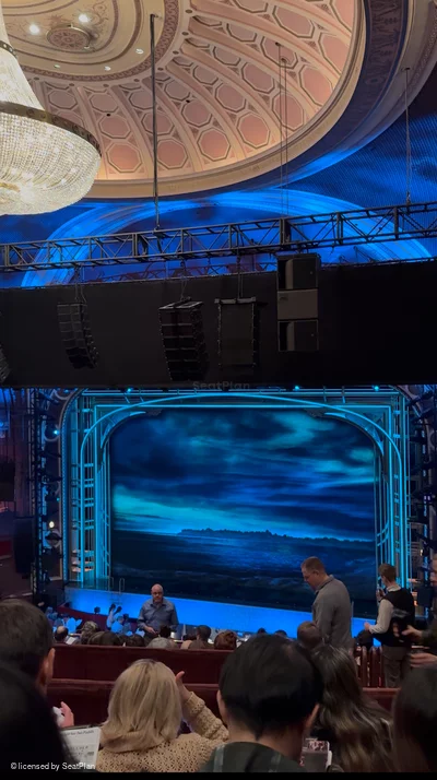 Broadway Theatre Rear Mezzanine D13 view from seat photo