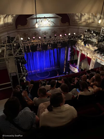 Vaudeville Theatre Upper Circle H1 view from seat photo