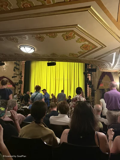 Golden Theatre Orchestra Q10 view from seat photo