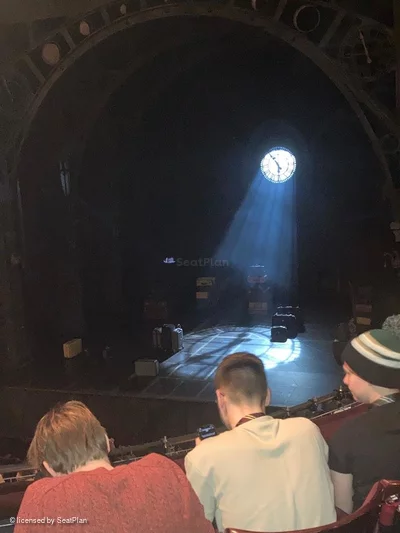 Palace Theatre Dress Circle D7 view from seat photo