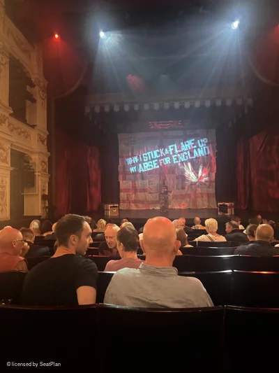 Garrick Theatre Stalls J13 view from seat photo