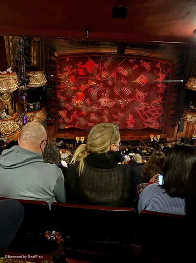 Lyceum Theatre Royal Circle K35 view from seat photo