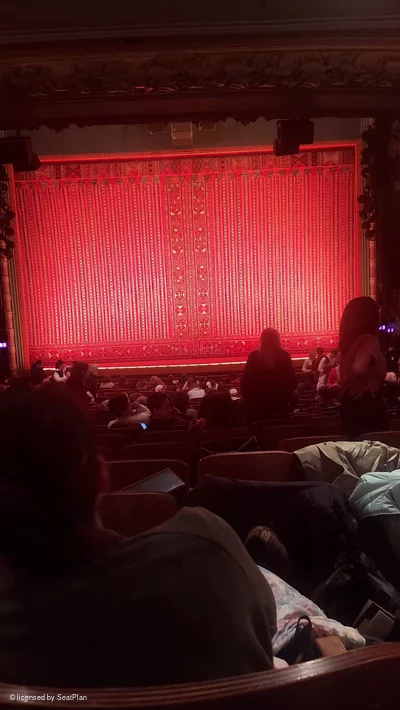 New Amsterdam Theatre Orchestra U108 view from seat photo