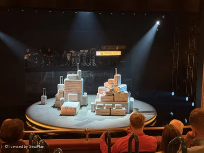 Longacre Theatre Mezzanine F2 view from seat photo