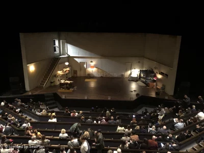 Barbican Theatre Circle A27 view from seat photo