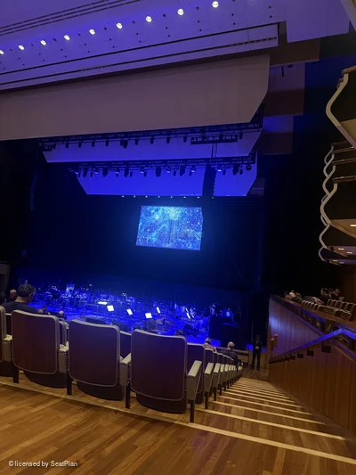 Royal Festival Hall Rear Stalls AA1 view from seat photo