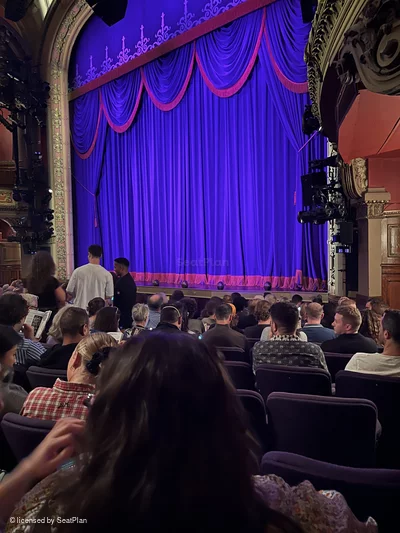 Lyceum Theatre Orchestra L18 view from seat photo